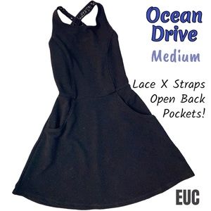 Ocean Drive Little Black Dress - Open Back Medium